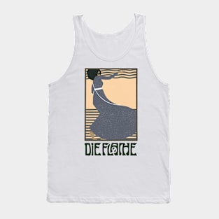 Die Flache Dancing Girl Retro Vintage Poster Tank Top